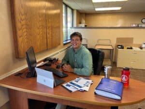 Noah Nieberle, MTI Motion intern at our Muskego, WI, facility
